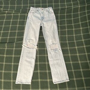 Abercrombie High Rise 90s Straight Jean